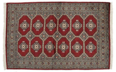 SALE 高品質パキスタン手織り絨毯 ボハラ ウール Size:145x94cm