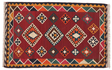 ペルシャキリム 手織り絨毯 size:117×80cm-